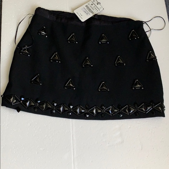 Zara women embellish miniskirt size medium goth whimsigoth - Picture 5 of 7